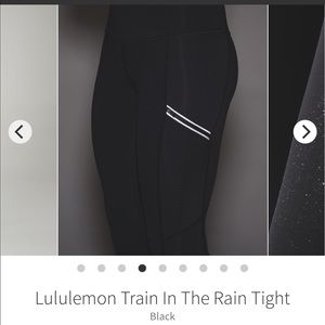 LULULEMON train in the rain size 6 28” black